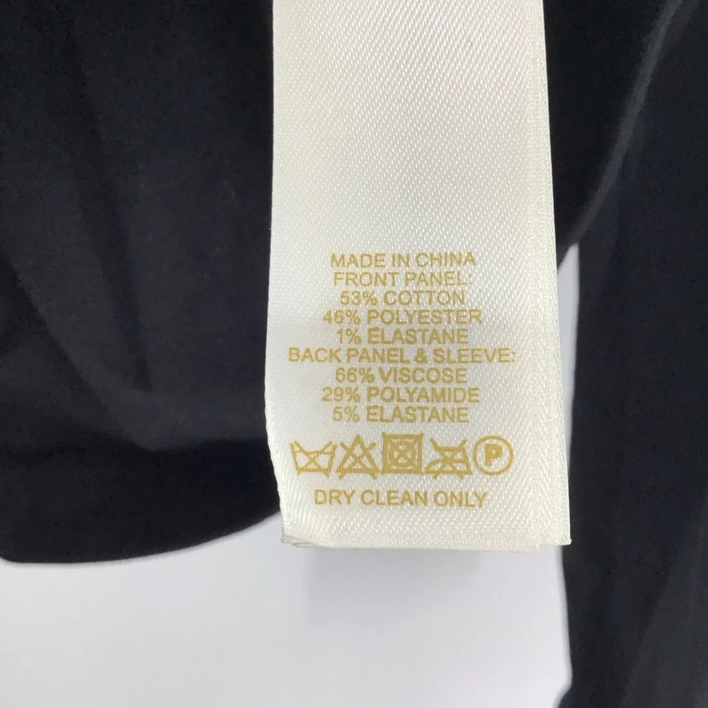 Kate Spade NY Leopard Jacquard Panel Top Career Black/White Size Medium - Picture 8 of 8